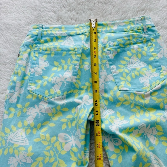 Lilly Pulitzer Butterflies/Leaves Print Cropped Pants size 4 - Picture 10 of 12